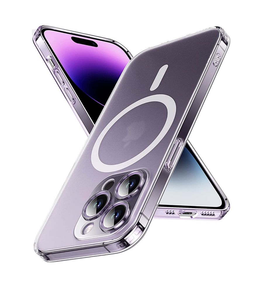 Husa din silicon compatibila MagSafe iPhone XS Max , 14 , 14 Pro Max