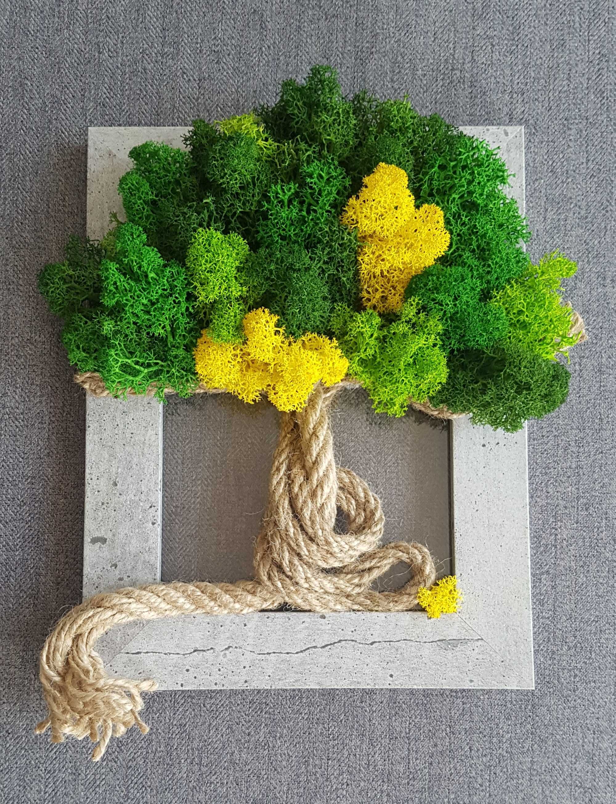Арт пано "Дървото на живота" с естествен скандинавски мъх