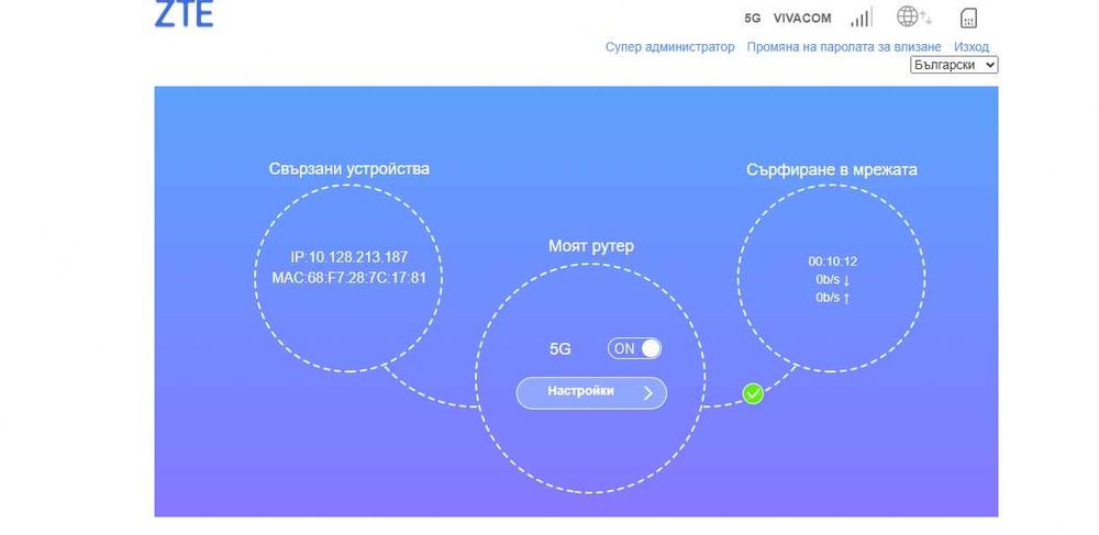 5G рутер/антена за външен монтаж ZTE MC889 за SIM от Vivacom