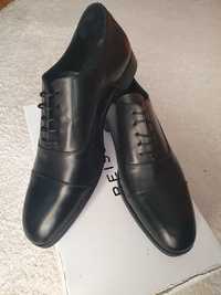 Pantofi pentru bărbați din piele naturală, m. 43, Made în Italy, noi