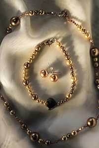 Бижута от перли и кристали Сваровски със сребърни елементи