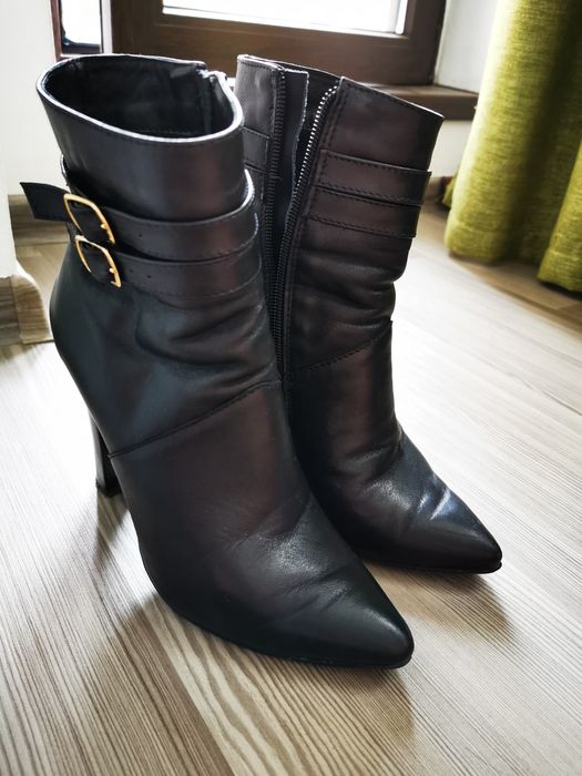 Botine dama piele naturala, căptușite,  39