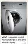 Masina de spalat whirpool si congelator Candy