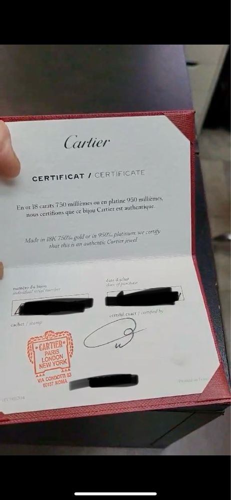 Оригинален дамски пръстен Cartier