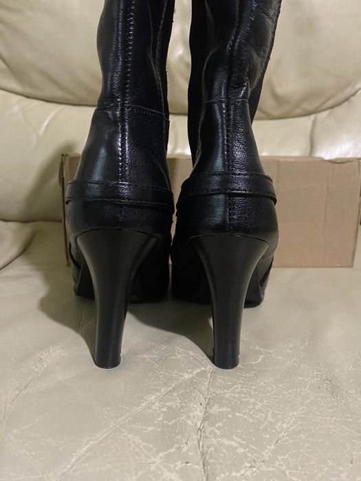 Christian lay - кожени дамски ботуши на ток