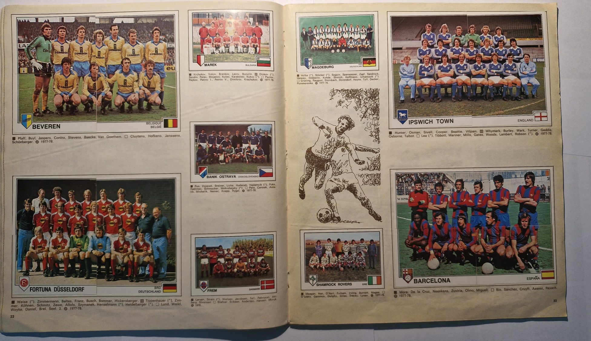 Panini album complet euro football 79 cupele europene 78 1979