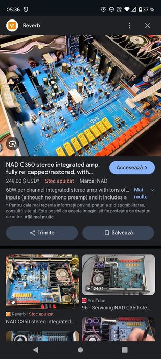 Nad c350 muzică la amplificator preamplificator