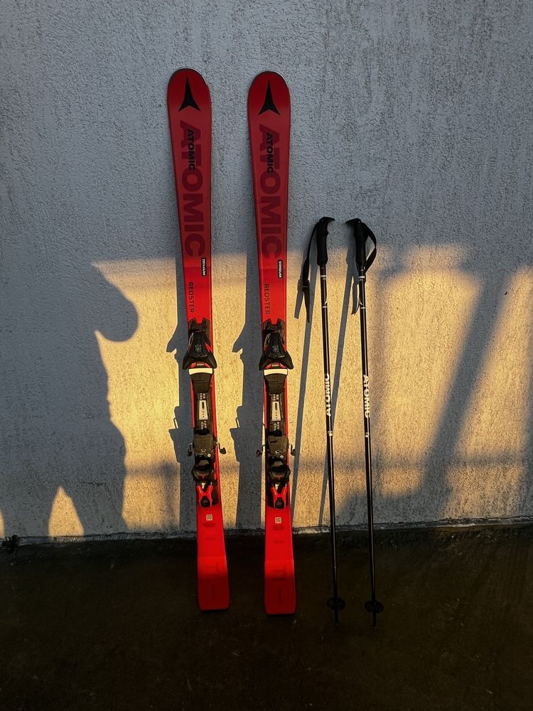 Schiuri Atomic Redster Ti 161 cm, Clapari Rossignol Alias 80