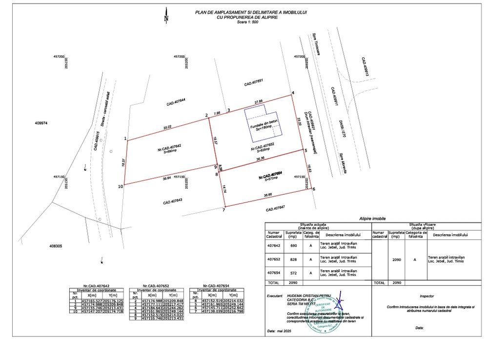 Teren cu  poziționare strategică pe E70, Jebel