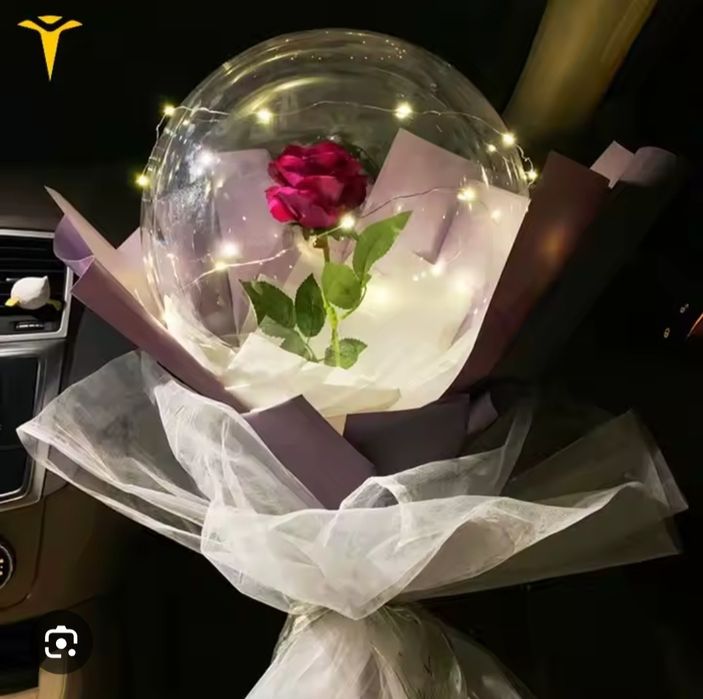 Светяшийся Шарики ВОВО с розой