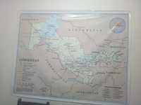 Баннер. Карта Узбекистана.