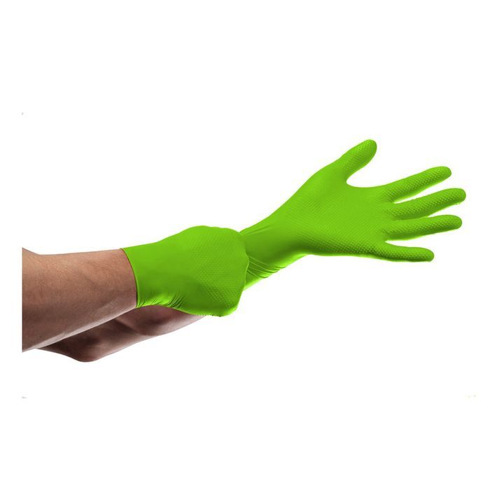Manusi nitril premium mercator gogrip pro verde, 3d marimea l 50buc