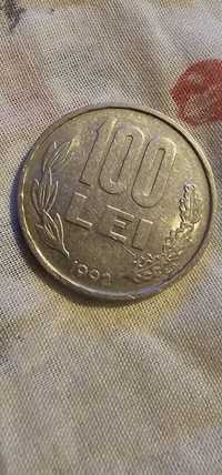 Moneda 1992 de 100lei Mihai Viteazul