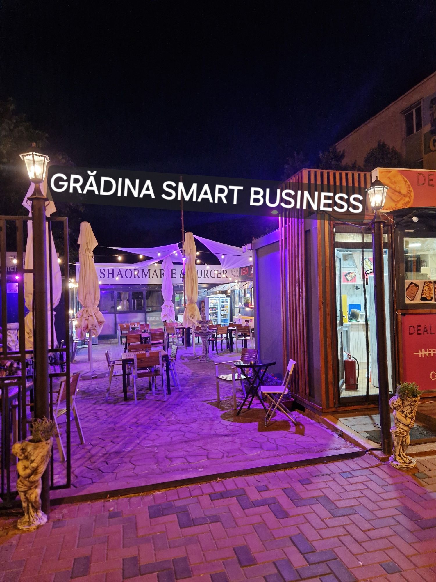 Spatiu Shaormerie utilata 24mp -zona food court terasa acoperita Titan