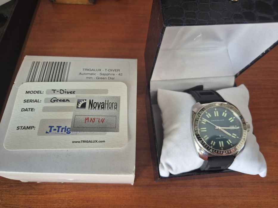 Trigalux T‑Diver – ceas militar, super‑lume, în garanție