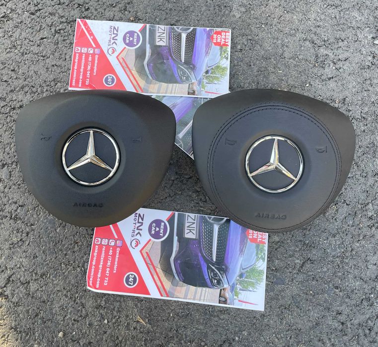 Mercedes Benz GL GLS GLE kit airbag volan cusut in PIELE - pasager