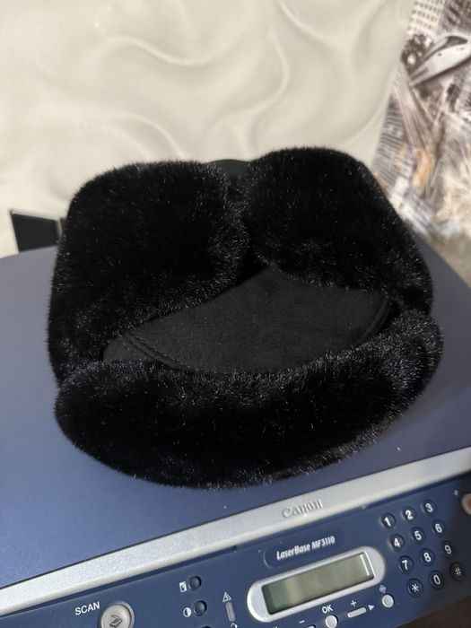 Шапка ушанка. С замшом. ЭкоМех