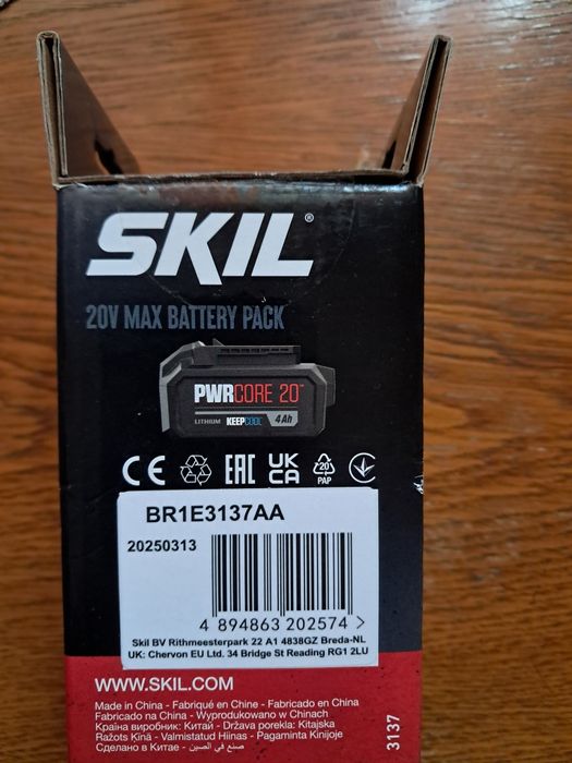 Acumulator SKIL litiu-ion „20V Max“ 4,0 Ah „KEEPCOOL™“