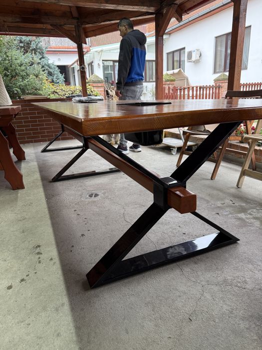 Masa lemn masiv 4,0 m lungime