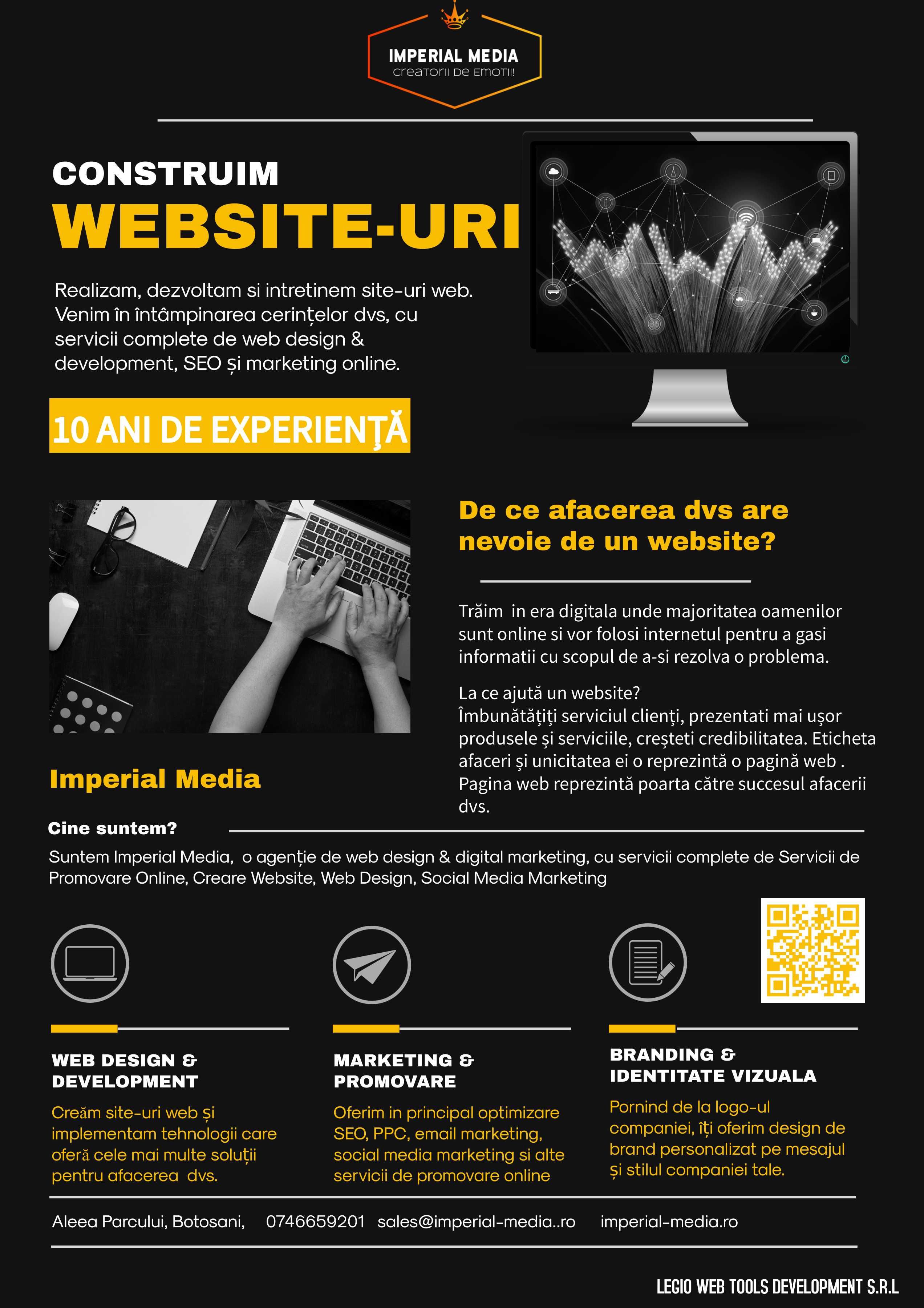 Creare Site Web, Web Design, Development, Promovare