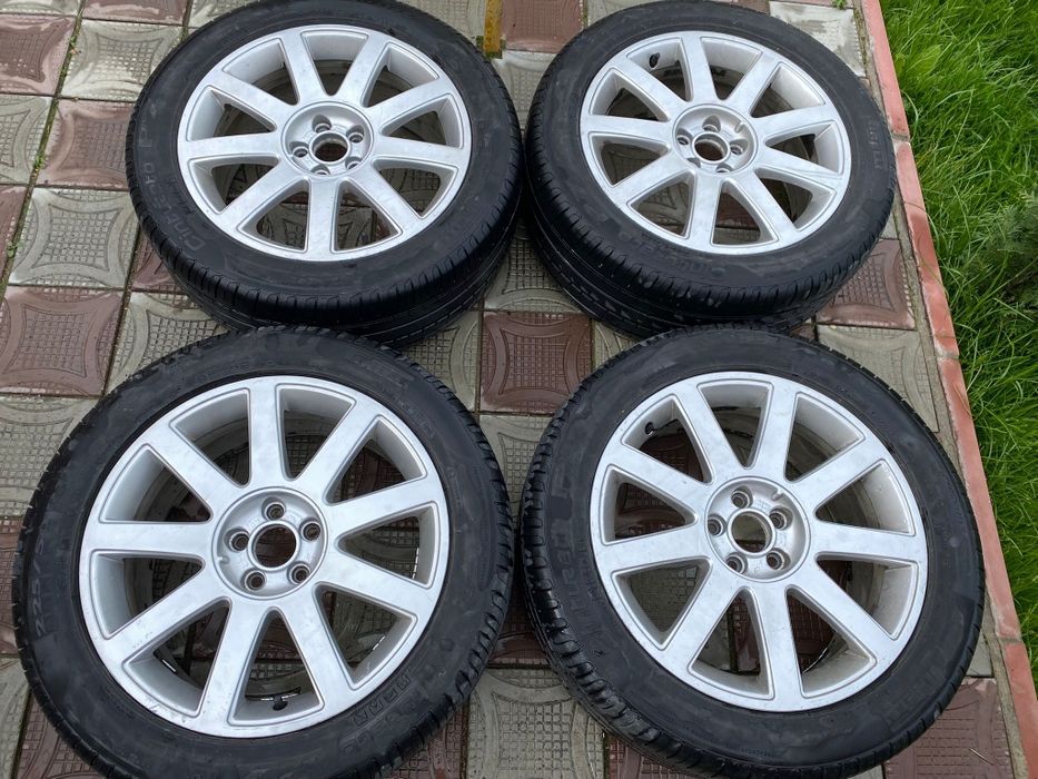 Jante audi r 17 cauciucurile sunt destul de ok ofer si capace audi ...