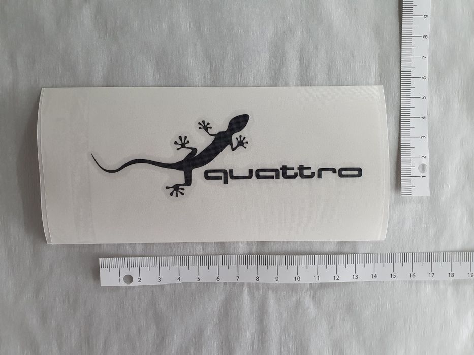 3бр. стикери Sticker Audi quattro gecko 002