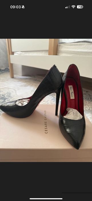 Женские туфли на высоком каблуке, нат.кожа