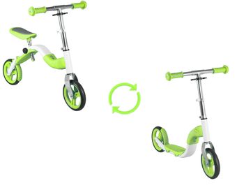Леко баланс колело тротинетка скутер 2 в 1 Skoobik 2-5г