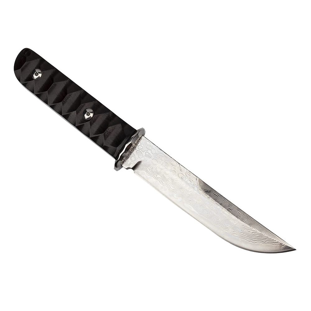 Cutit vanatoare, Hell Raiser, 23.5 cm, otel damasc, teaca piele