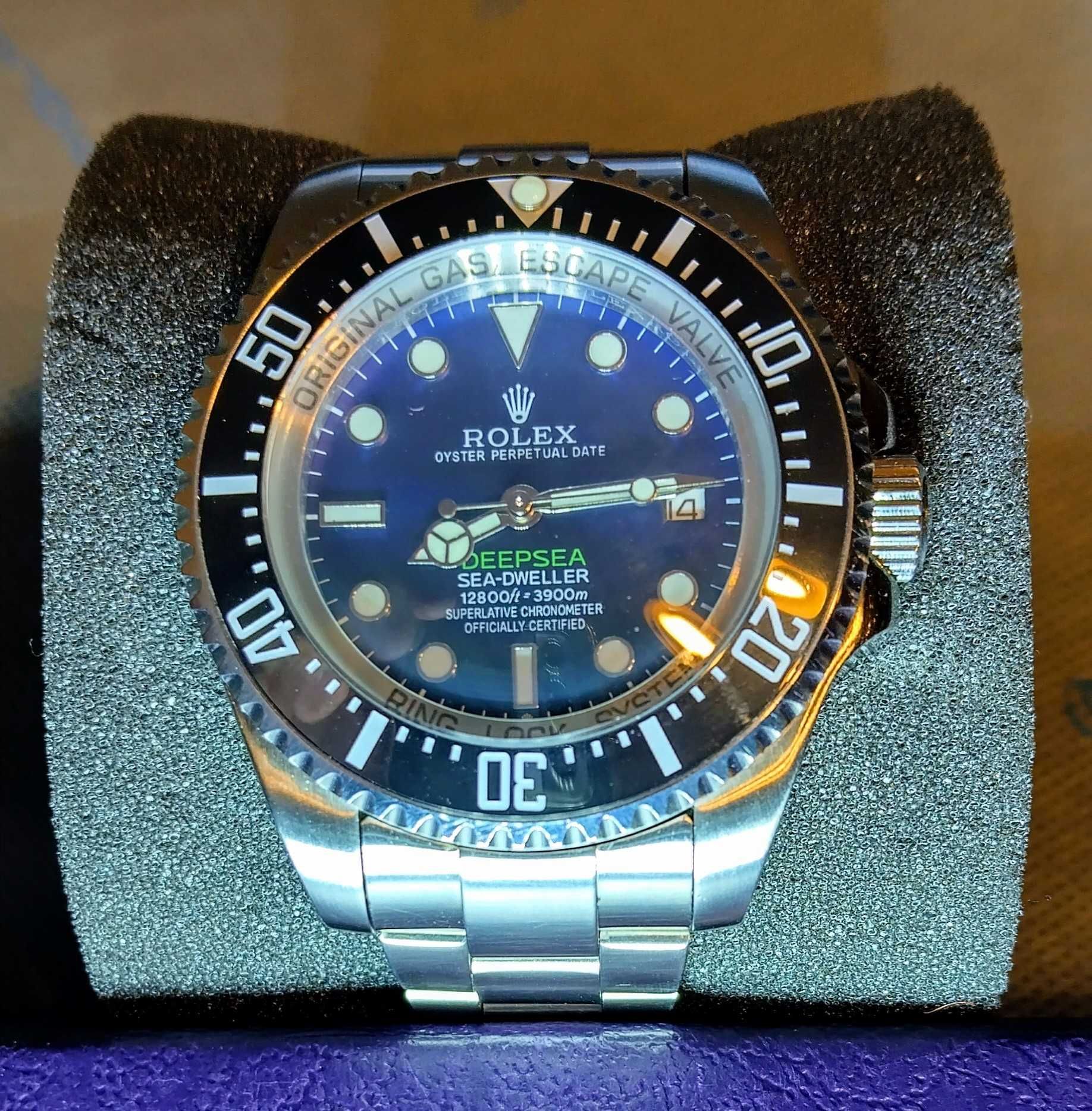 Мъжки часовник ROLEX Deepsea Sea-Dweller D-Blue 44мм, клас ААА