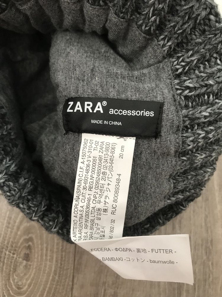 Căciula tricotată Zara noua pt.2-4 ani
