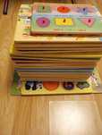 Set puzzle incastru cu butoni