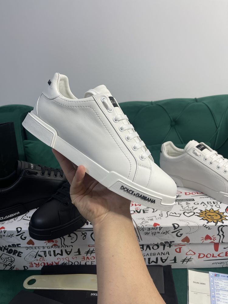 Adidasi Dolce Gabbana piele naturala Full Box colectie noua Premium
