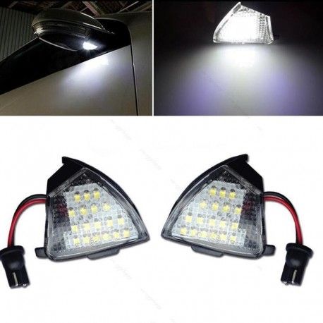 Set 2 lampi oglinda LED pentru Volkswagen Eos, Golf 5, Jetta, Passat