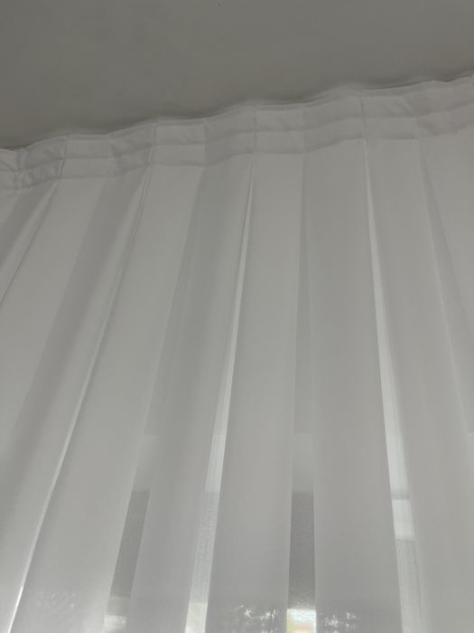 Perdea matase alba