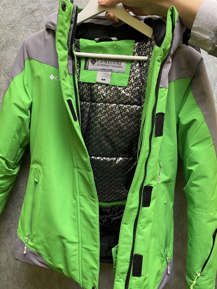Куртка лыжная Columbia зеленая