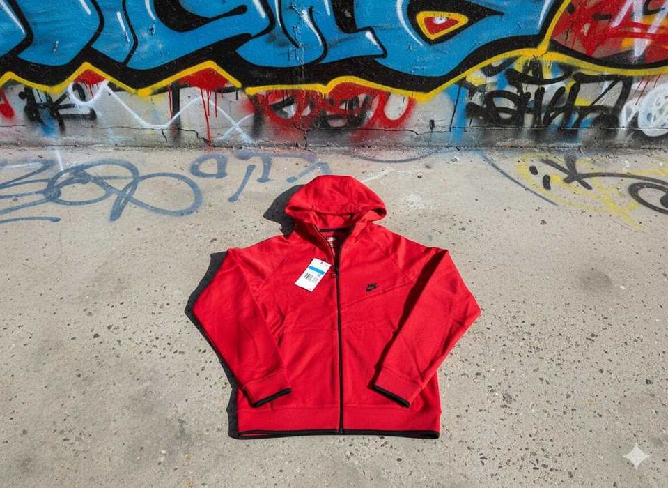 Trening Nike TECH Fleece Rosu 2024 Set Complet Bumbac 100%