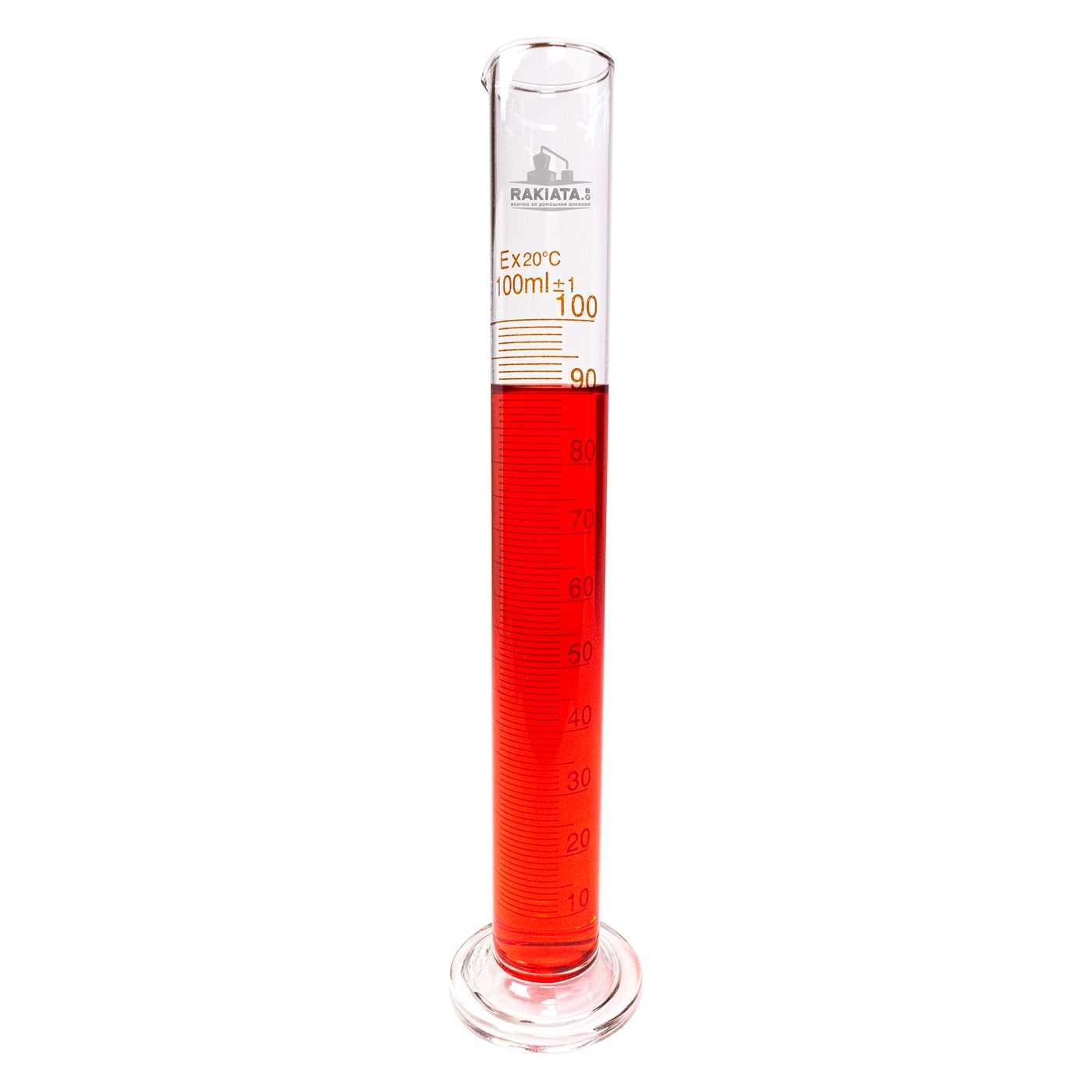 Мерителен цилиндър 100 мл, Деление 1ml, Боросиликатно стъкло 20214438