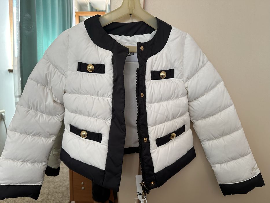Детско зимно яке Moschino бяло