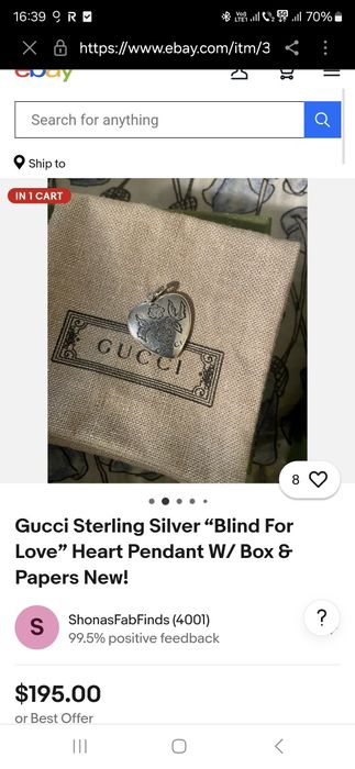 Brățară argint Gucci originală