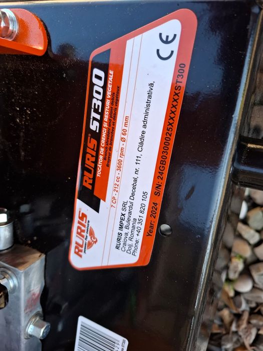 Vand tocator de lemne pe benzina Ruris