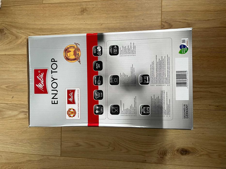 Melitta Enjoy Top кафемашина с филтър и стоманен дизайн, 1080W