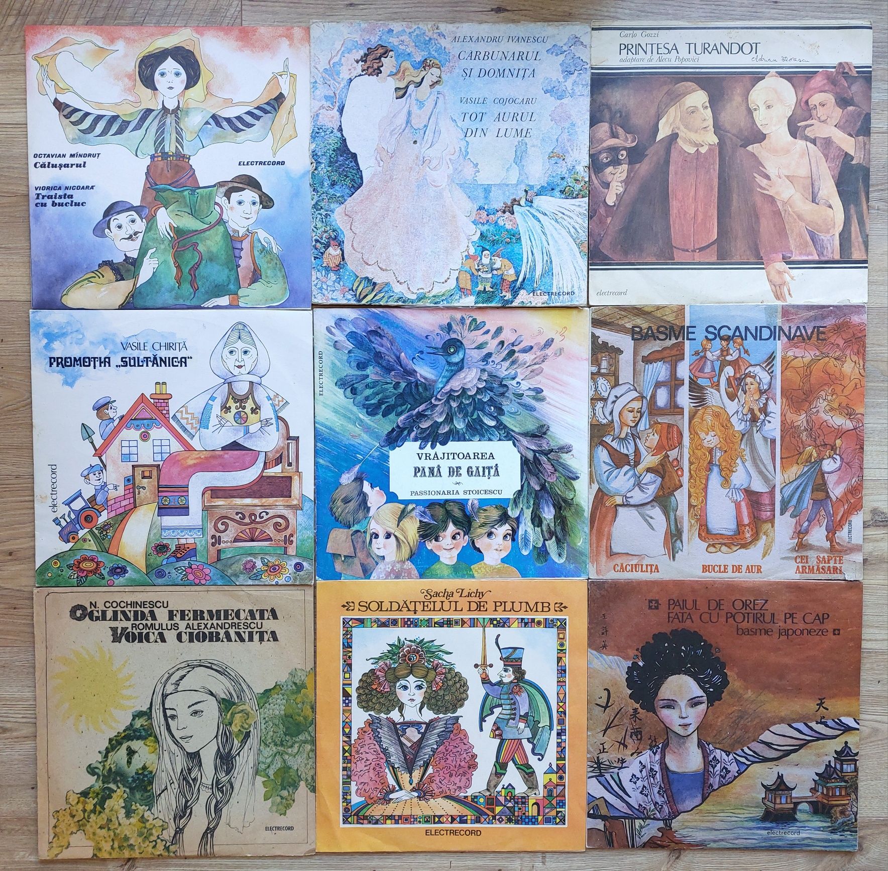Discuri de Vinil Pick up Povesti Teatru Basme Ion Creanga Jules Verne