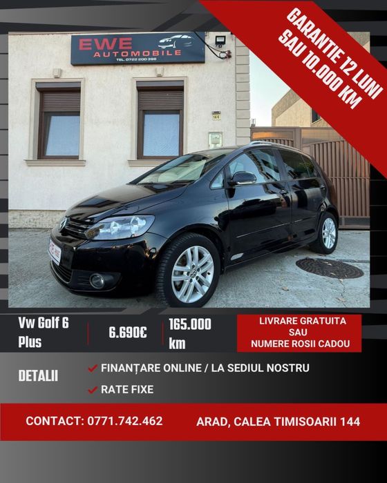 Volkswagen Golf Plus 6/Dsg/Rate Fixe/Garantie 12Luni/