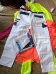 Pantaloni lucru/munca/salopeta albi faiantari zidari"Planam"noi52/64
