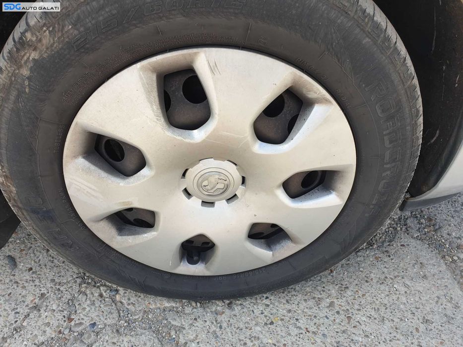 Set 4 Jante Roti Tabla cu Capace 215 60 17 R16 Opel Astra J 2009 - 2015 Cod sdgjtccbaj16