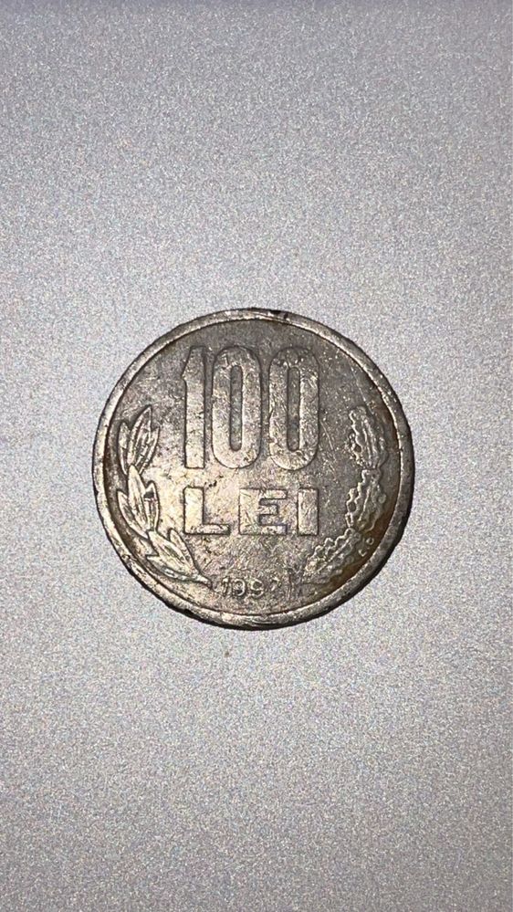 moneda 100 de lei anul 1992