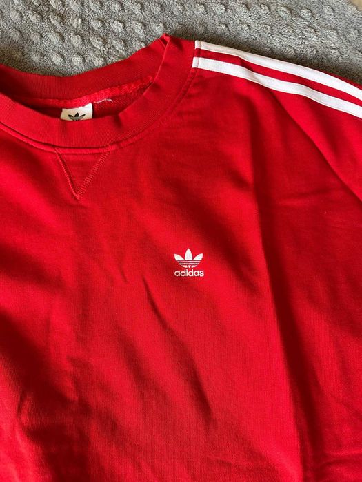 Adidas Sweatshirt | Red | Oversized Fit XL–XXL