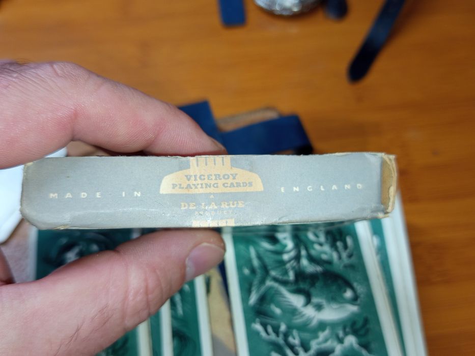 Set de cărți de joc vintage " Playing Card",Made în Anglia,anii 30-40