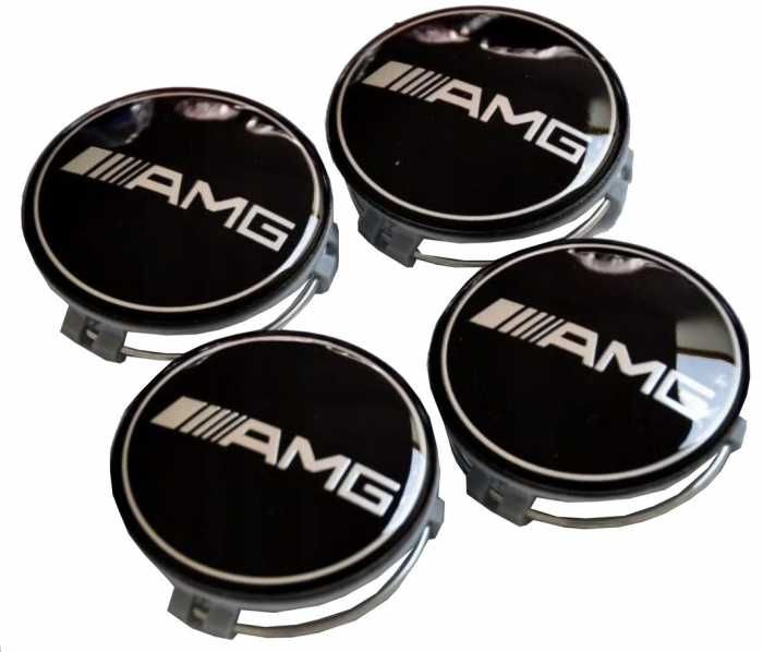 set 4 Capace jante aliaj Mercedes Benz AMG 75mm (cu inel) A0004003100